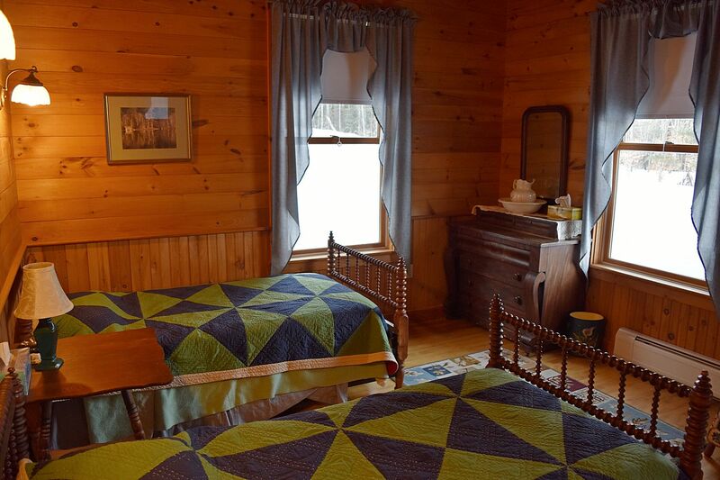 The double room offers two twin beds.